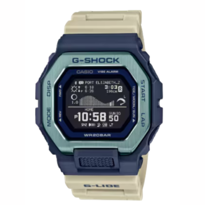 Casio G-Shock G-LIDE GBX-100TT-2 Beige Resin Band Men Sport Watch